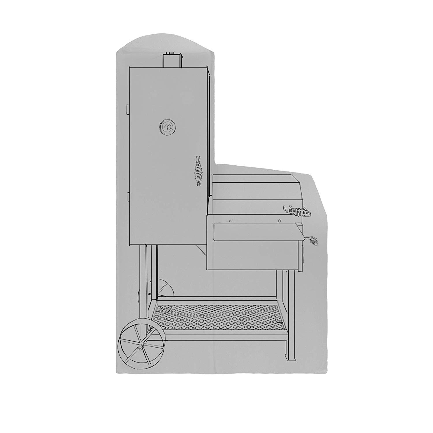 iCOVER Smoker Cover for Oklahoma Joe's Bandera&Rivergrille Rustler Smoker