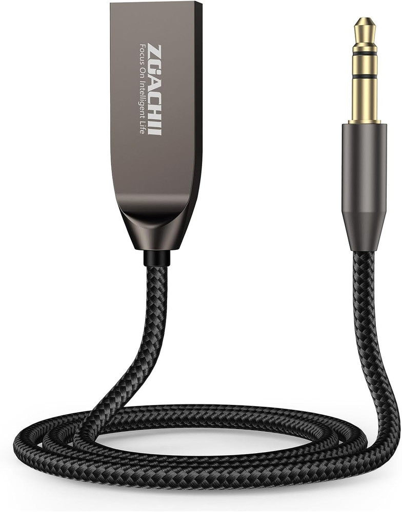 Bluetooth 5.4 Car Aux Adapter, Handsfree Calls, Wireless Music Streaming for Car