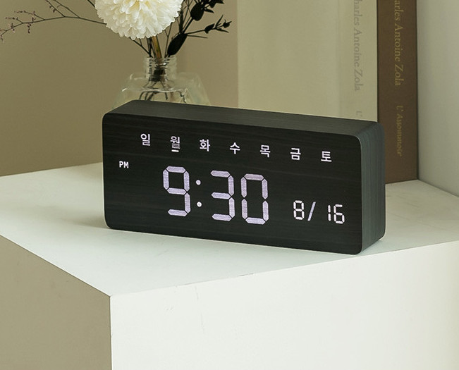 Days Interior LED Desk Clock Digital