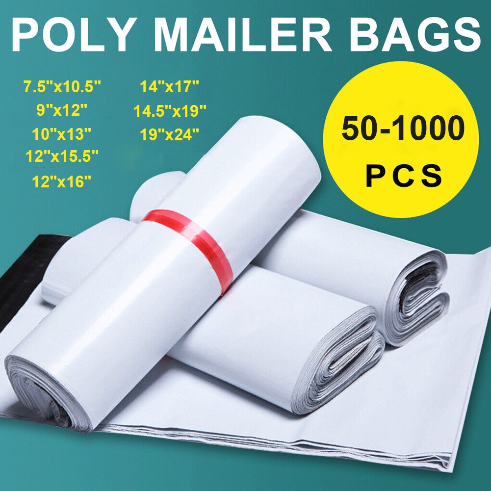 Poly Mailers Shipping Envelopes Mailing Bags 9x12 10x13 12x15.5 14.5x19 19x24