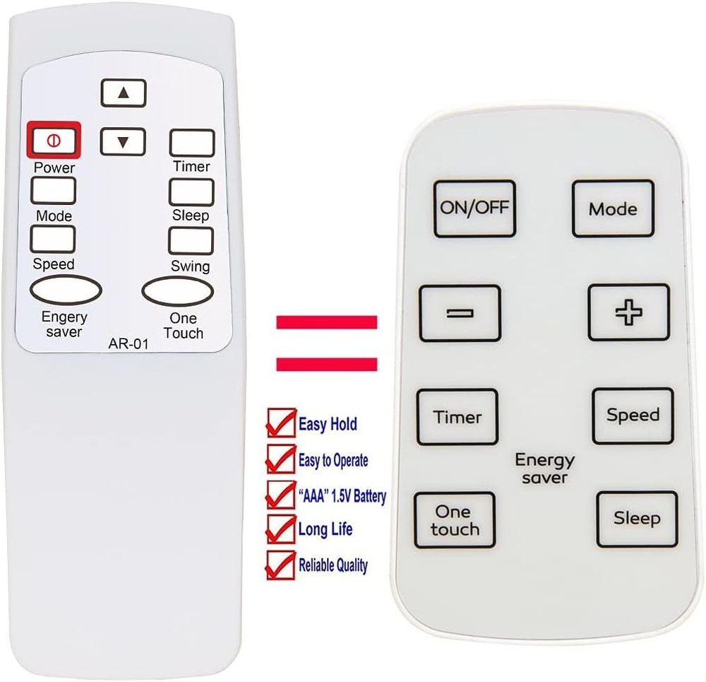 Replacement Remote Control RG15B1 E for Arctic King AC Air Conditioner Remote