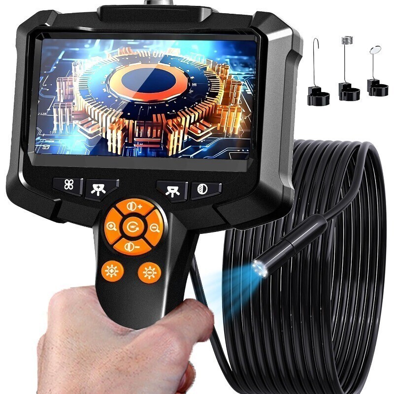 Endoscope Camera with Light 1080P HD Borescope Tools w/ 8 Adjustable LED Lights