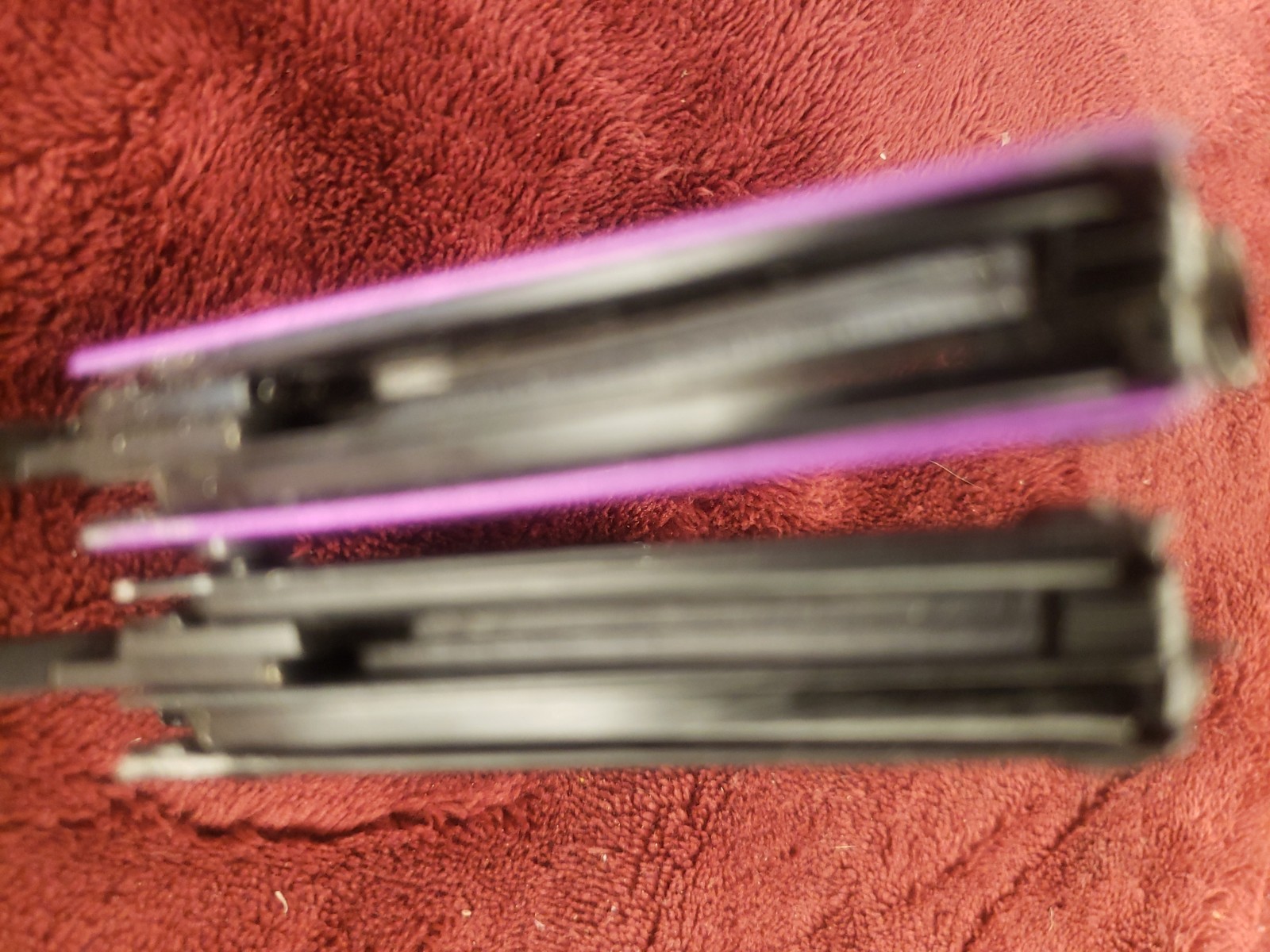 Lot of 2 Gerber Multi Tool Dime multiplier Black & Purple