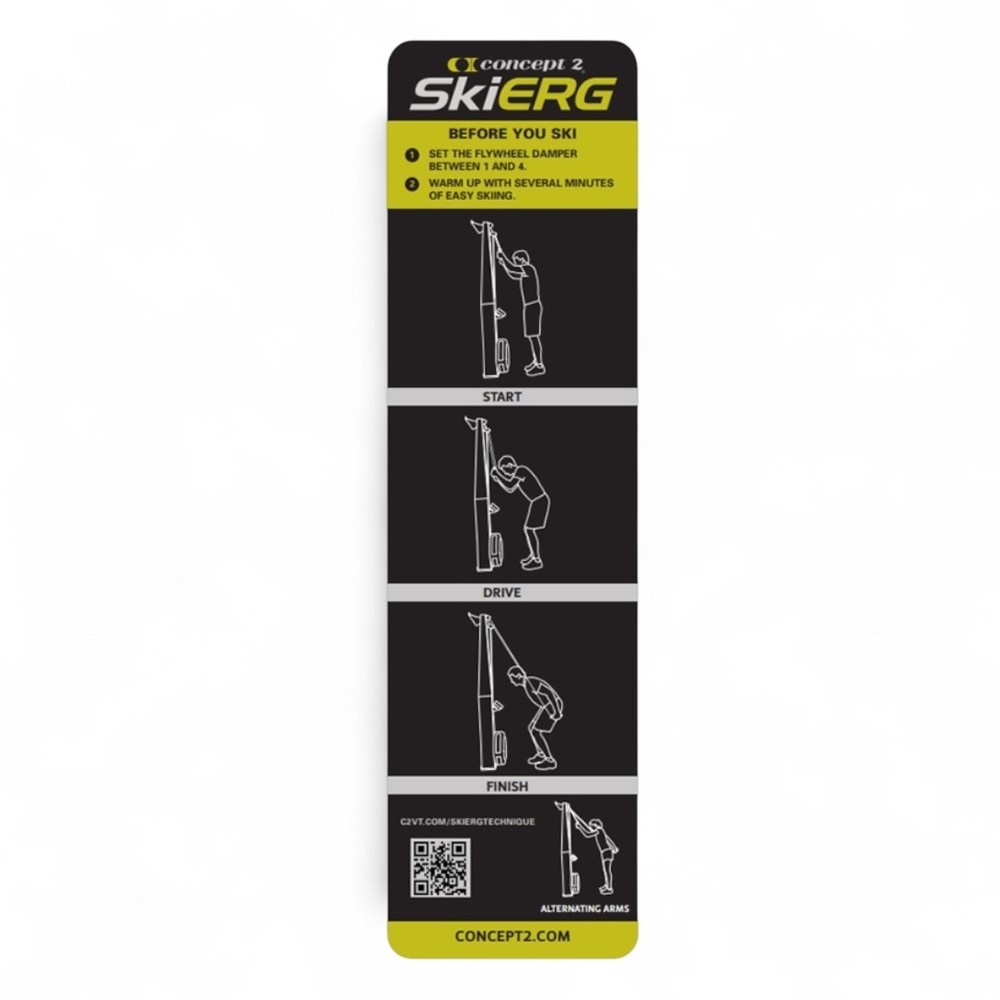Technique Label Sticker Guide - Replacement for Concept2 SkiErg - (1 sticker)