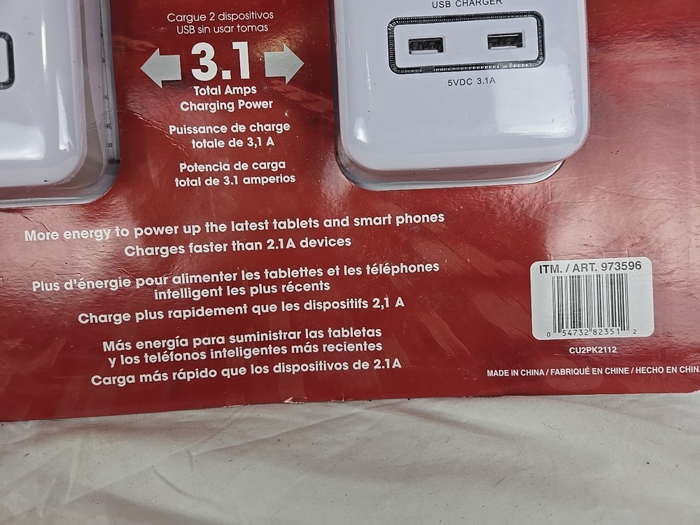 2 PIECE SET PRIME Home And Office Surge Protector Pack