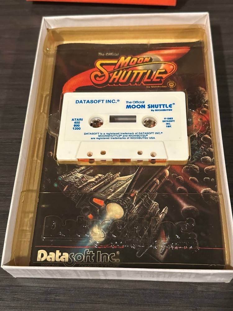 Moon Shuttle Datasoft boxed Atari 400 800 XL XE Vintage Computer game