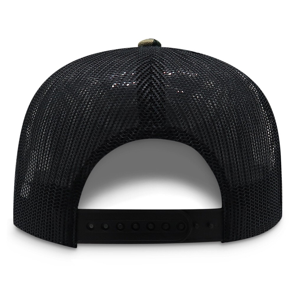 Men Snapback Hat Cotton Mesh Solid Flat Brim Style Baseball Cap Trucker Visor