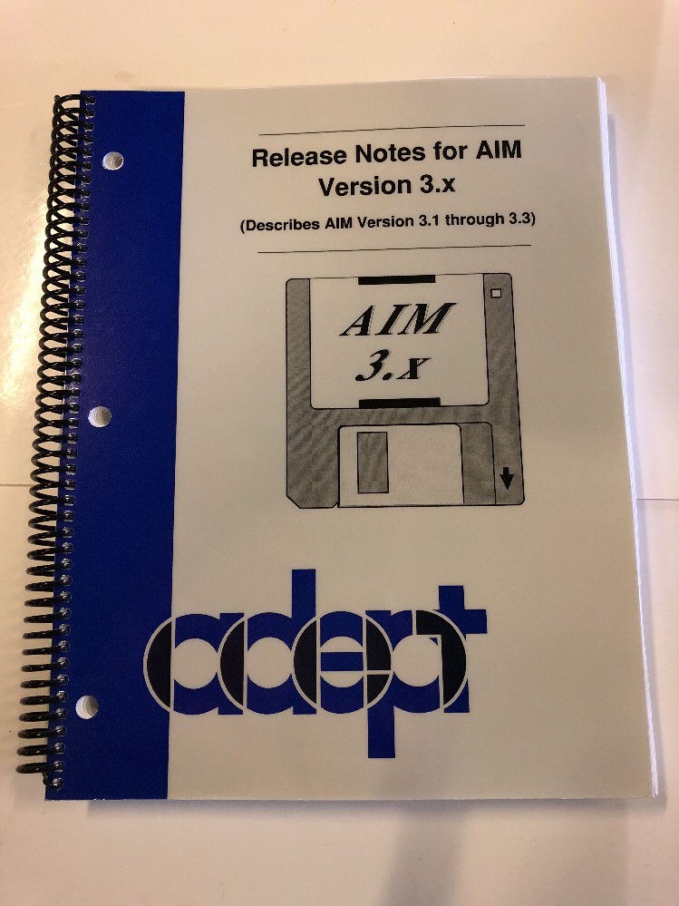 Adept Technology 00963-01300 Users Guide AIM Version 3.X Utility Programs Guide