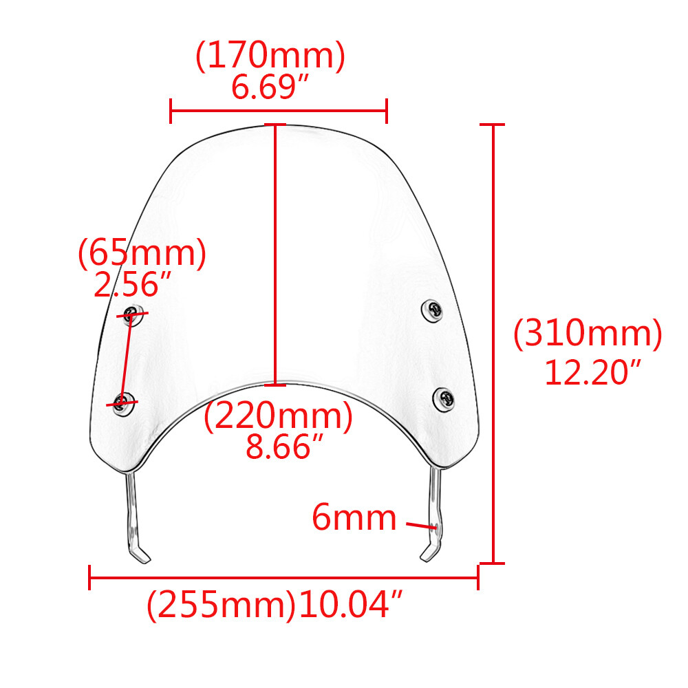 Motorcycle Black Windscreen Windshield Screen Protection For Ducati Scrambler