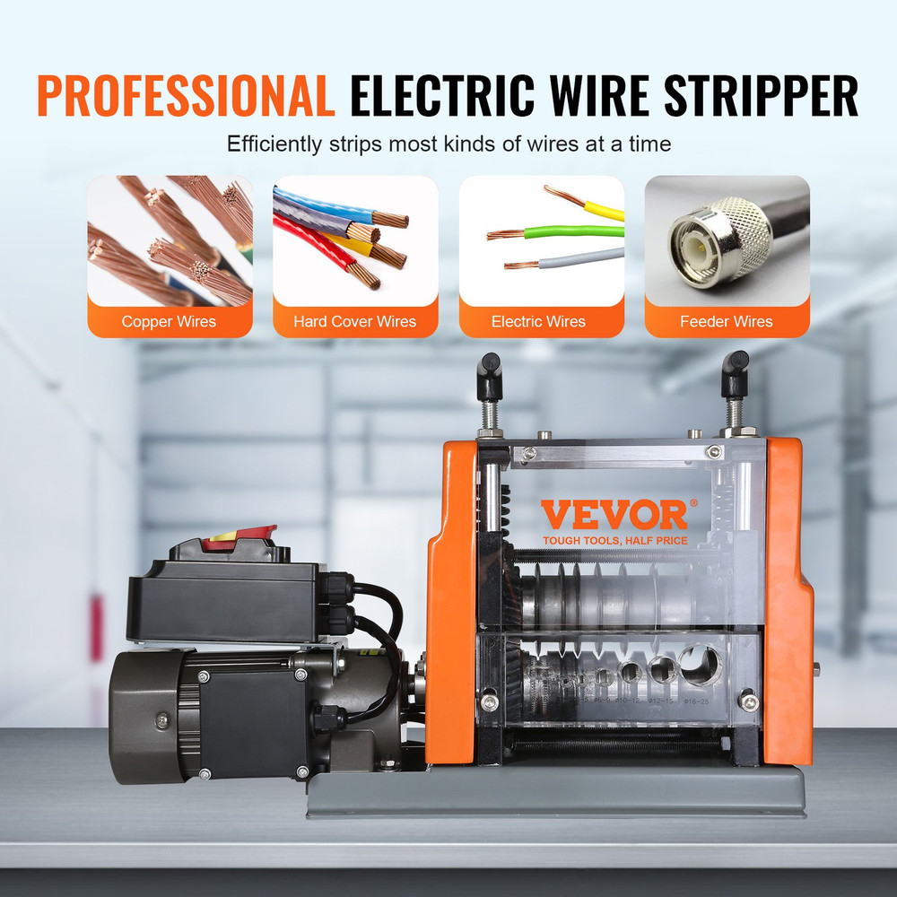Automatic Wire Stripping Machine, 0.06''-0.98'' Electric Motorized Cable Stripp