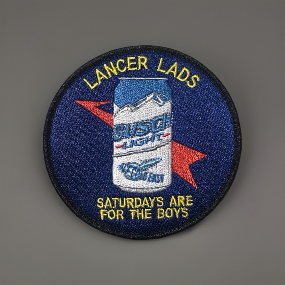 Lancer Lad “Saturdays are for The Boys” Embroidered Hook & Loop Patch