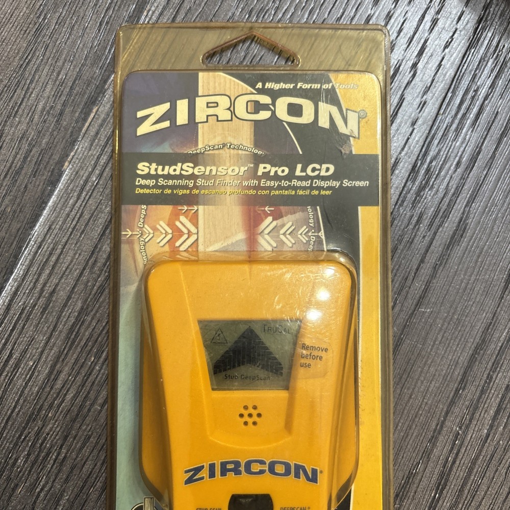 Zircon Studsensor Pro SL-AC Deep Scanning Stud Finder W/ Wire Warning Detection