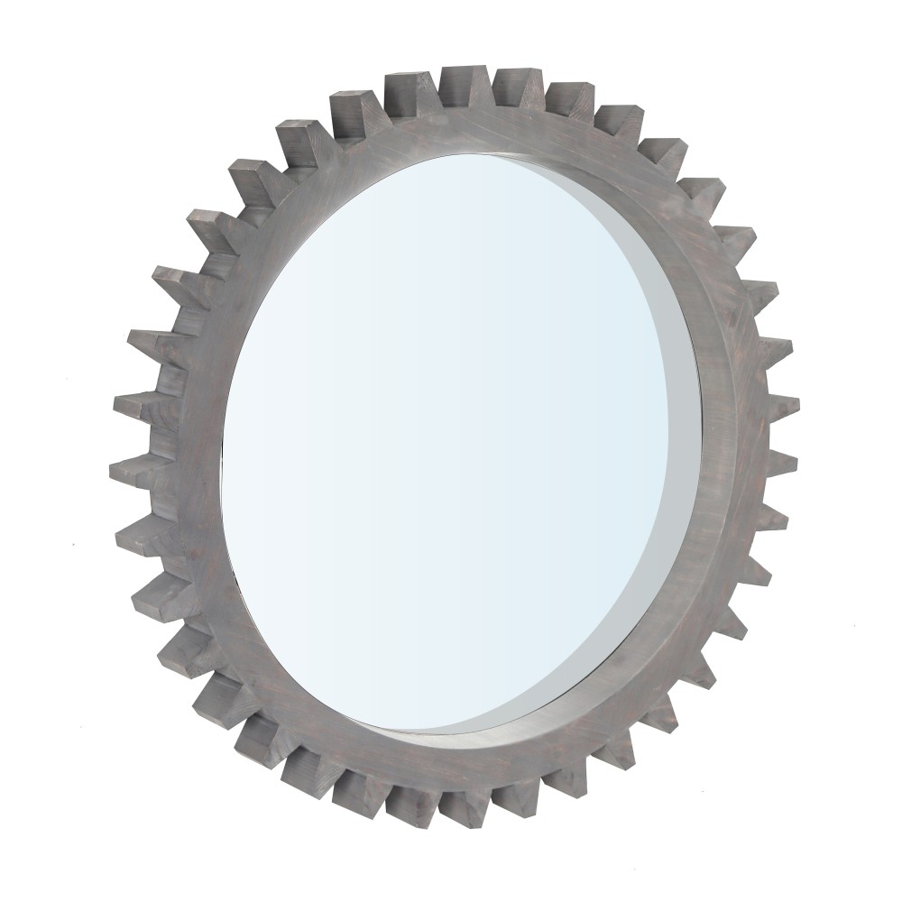 Round Hanging Gear Shape Decorative Mirror Patchwork Effect Sold Individually