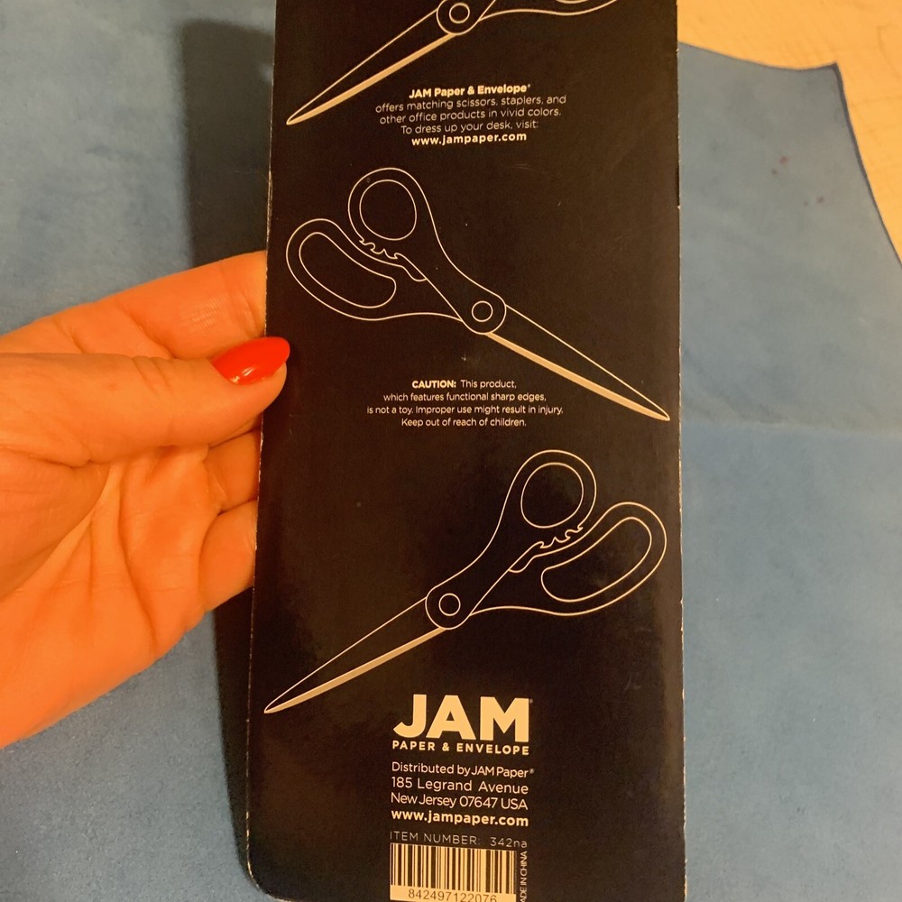BN Jam Paper HD Multi-Purpose Precision Scissors Stainless Blades 342BL Sealed