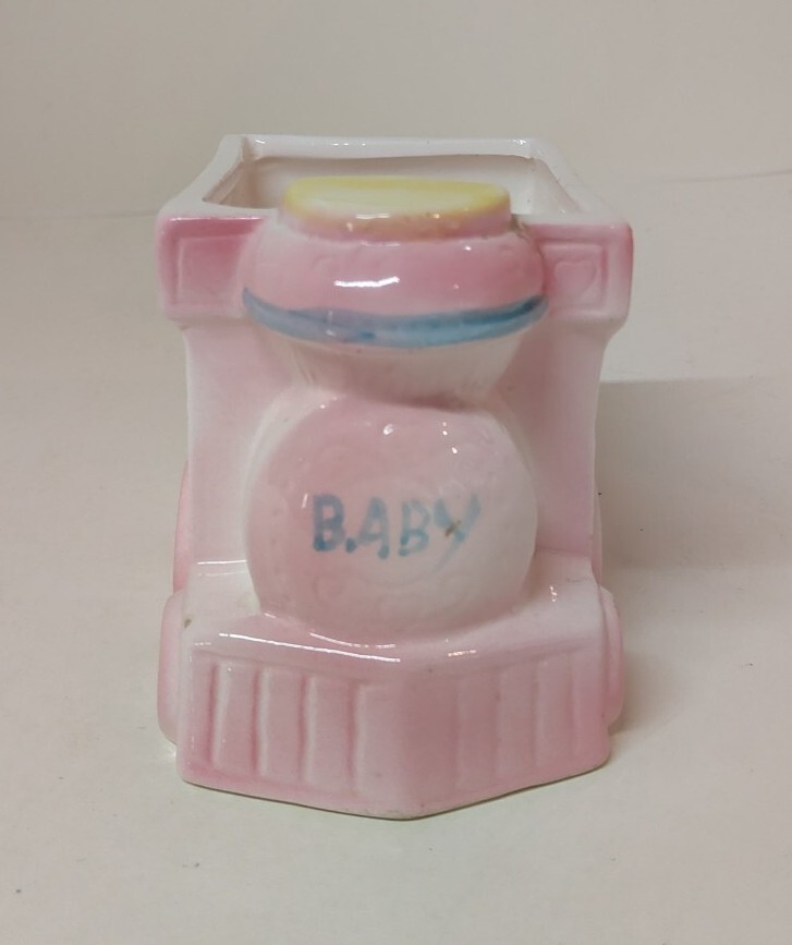 Ceramic Baby Train Planter Vase Decor