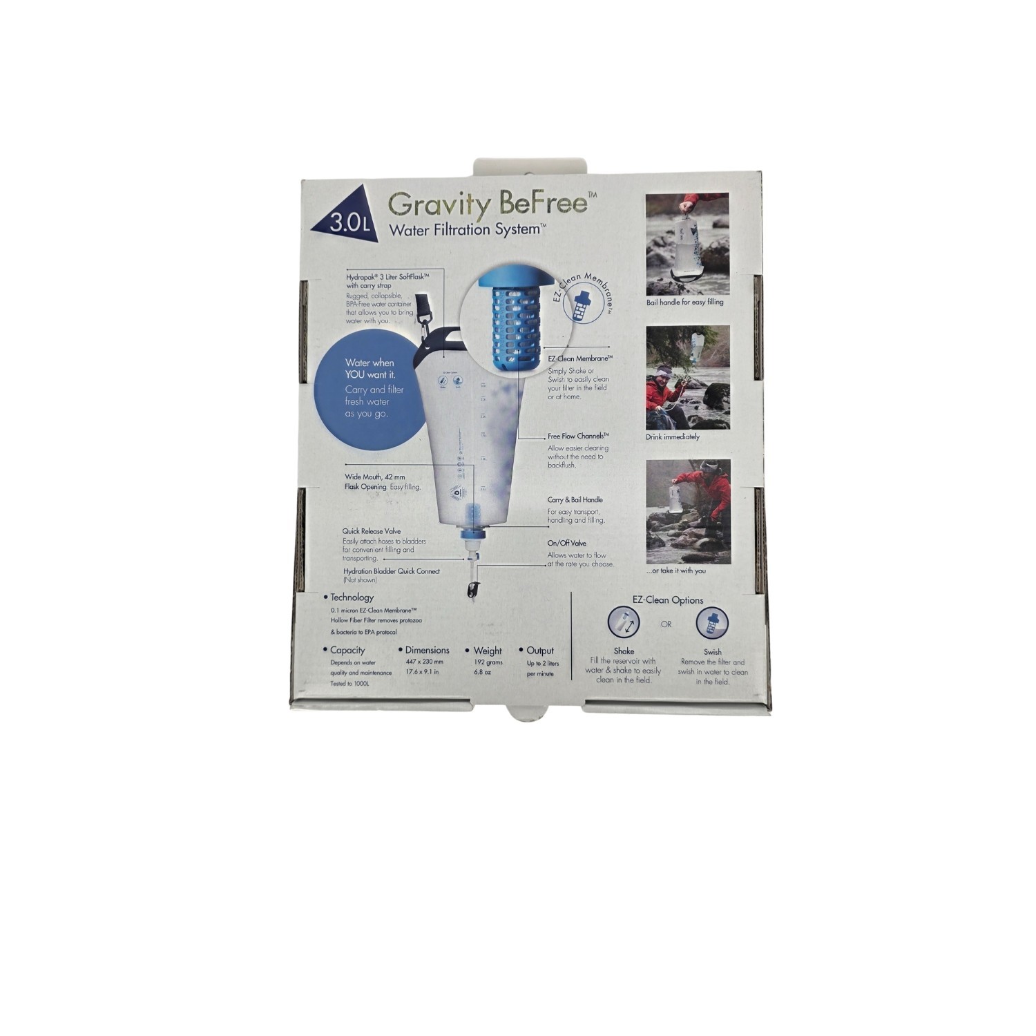 Katadyn BeFree Gravity Water Filtration System 3 Liter