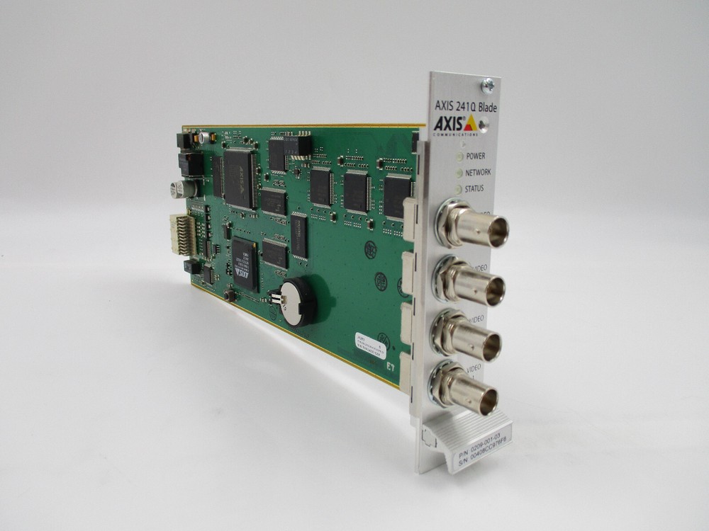 Axis 241Q Blade Video Server Rack 4-Channel Source Plug-In Module 0209-001-03