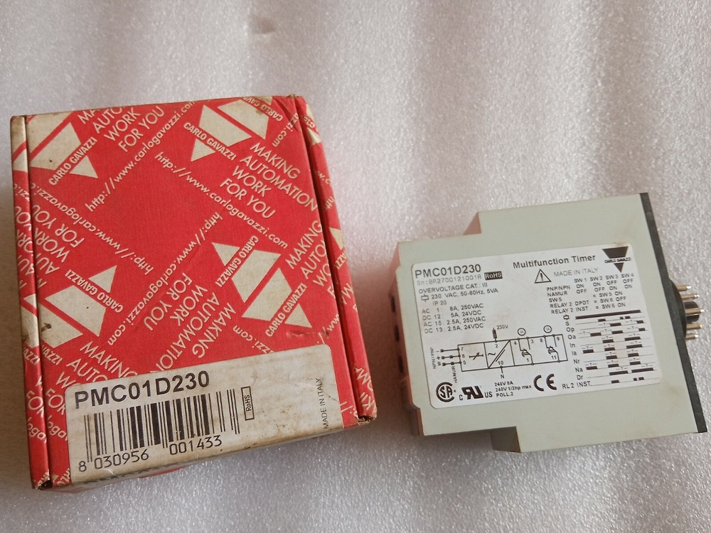 CARLO GAVAZZI PMC01D230 MULTIFUNCTION TIMER NEW