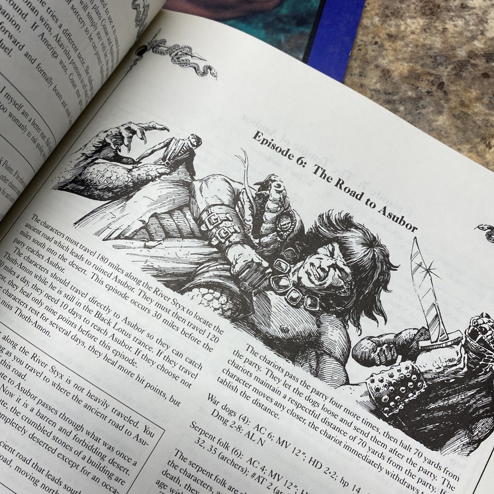 AD&D 1st Edition CB1 CB2 Conan Module Set Complete Unchained! Against Darkness!