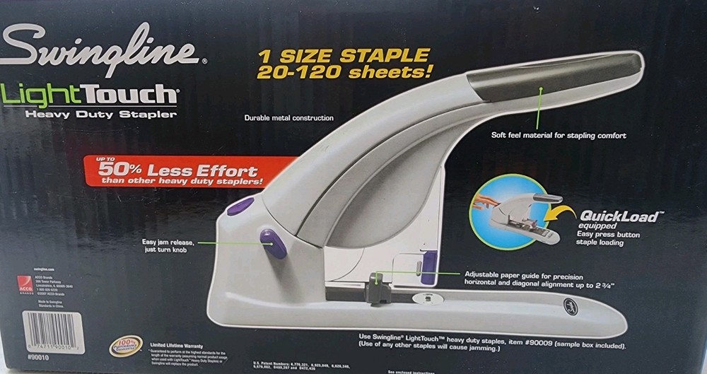 Swingline Light Touch/LightTouch/Lightouch Heavy Duty Stapler 20-120 Sheets