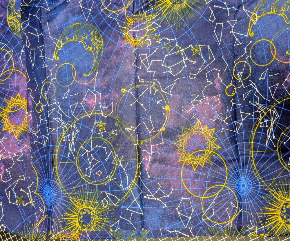 Door Draft Stopper, Cedar Filled, Window Draft Stopper, Celestial, Astronomical