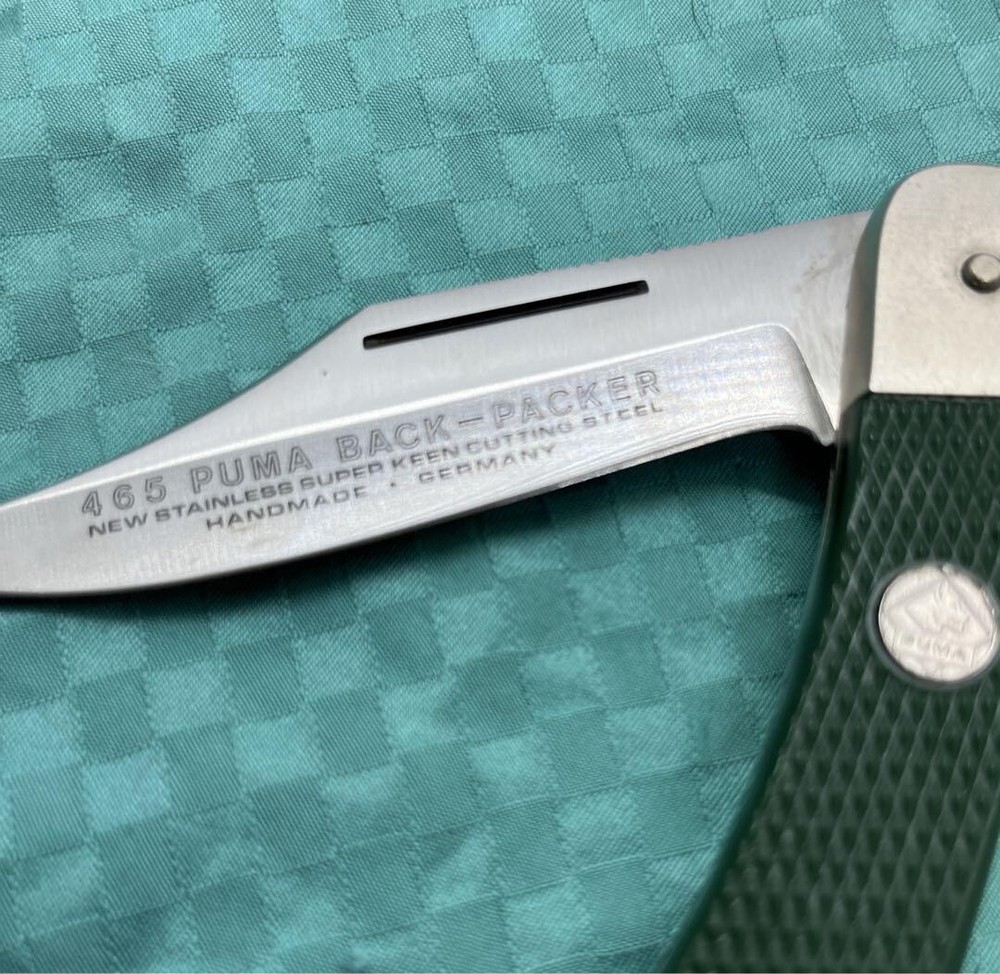 Puma folding knife BACK PACKER Total 19cm Blade 8cm with case