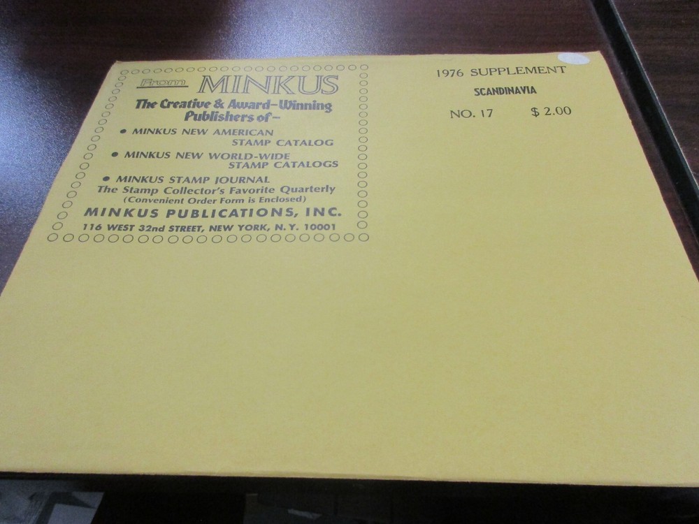 "MINKUS"  1976 SUPPLEMENT SCANDINAVIA  #17  W/FREE SHIPPING!!!