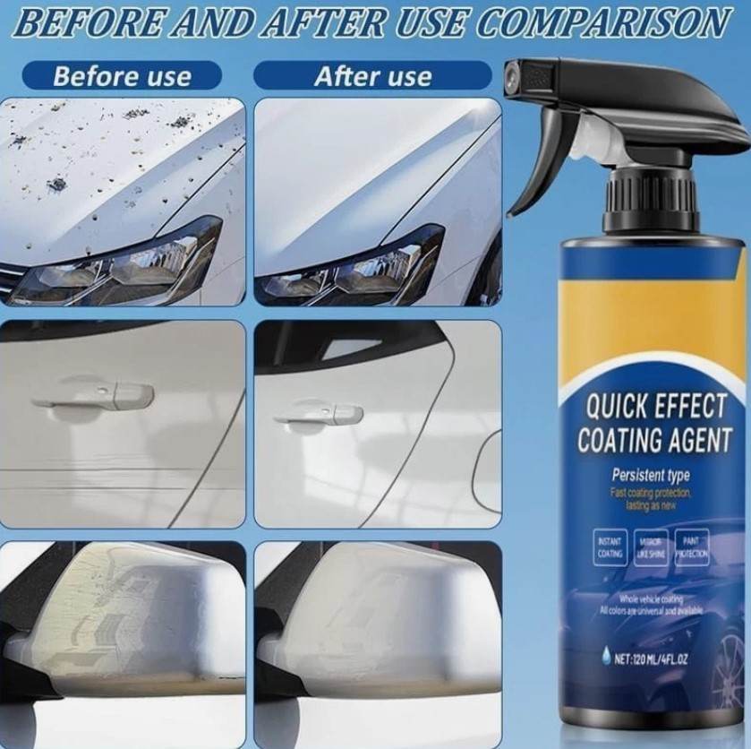 2PCS Car Coating Spray, Quick Effect Agent, Quick-Advanced Car...
