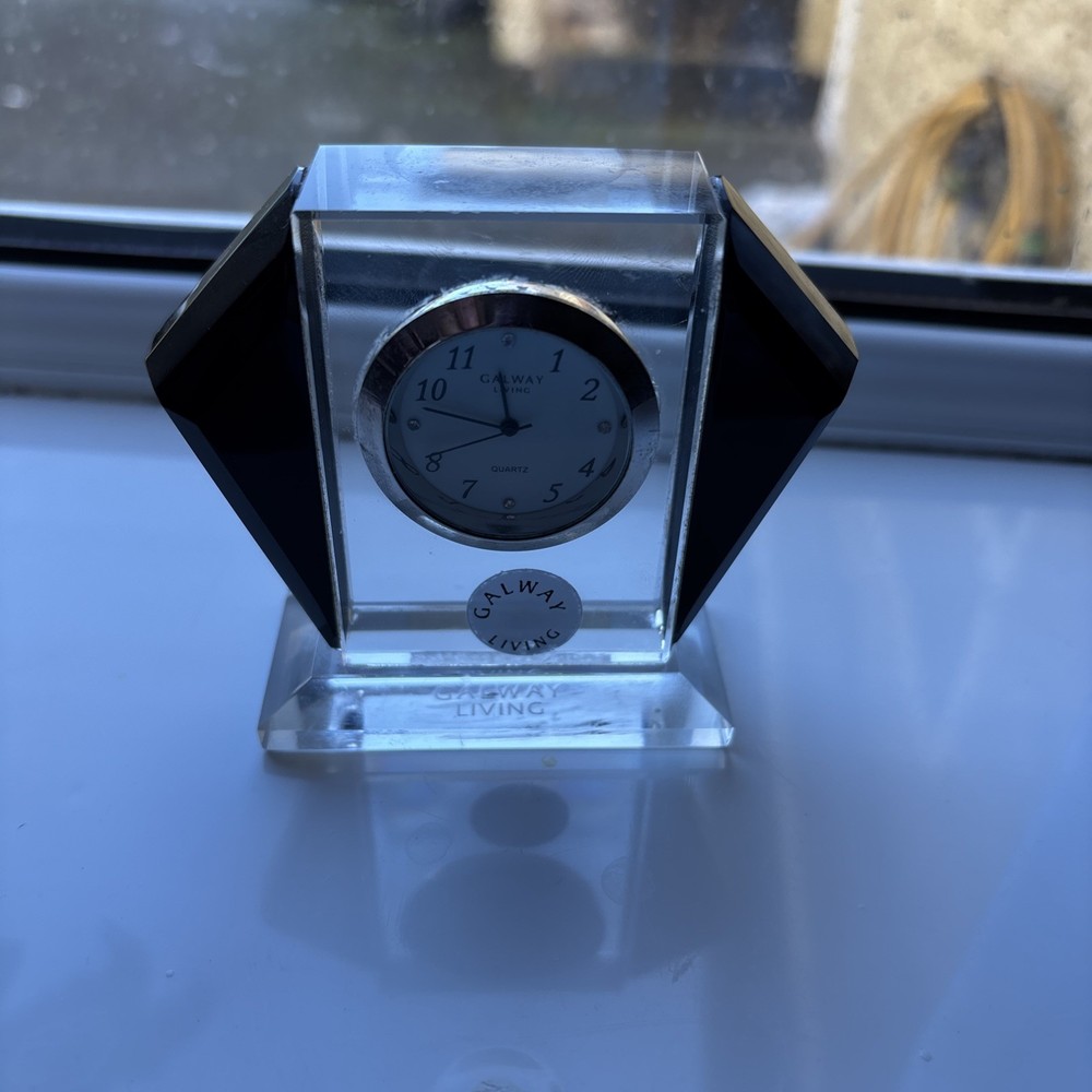 Galway living crystal clock