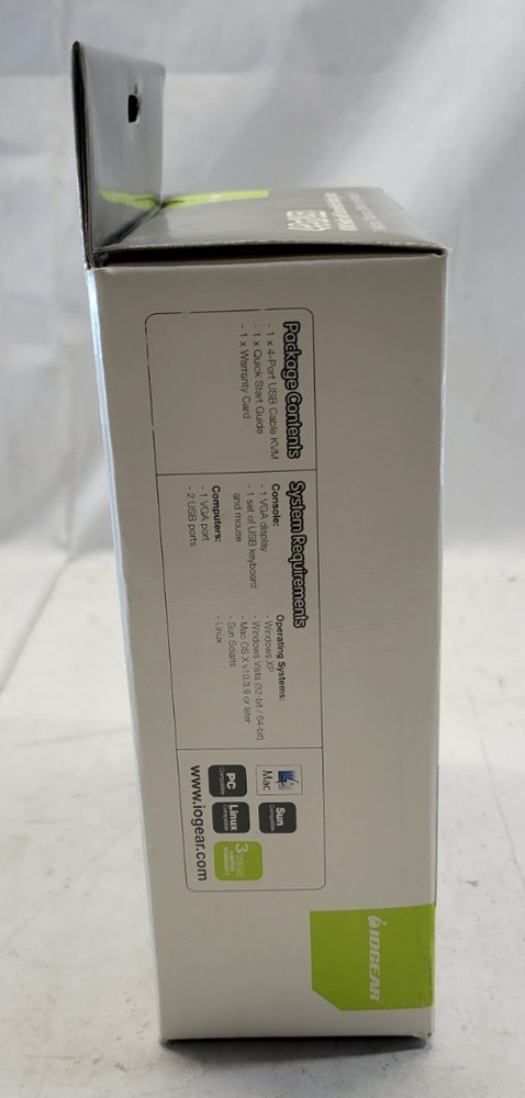 NEW - IOGEAR 4-Port USB KVM Switch - GCS24U - OPEN BOX