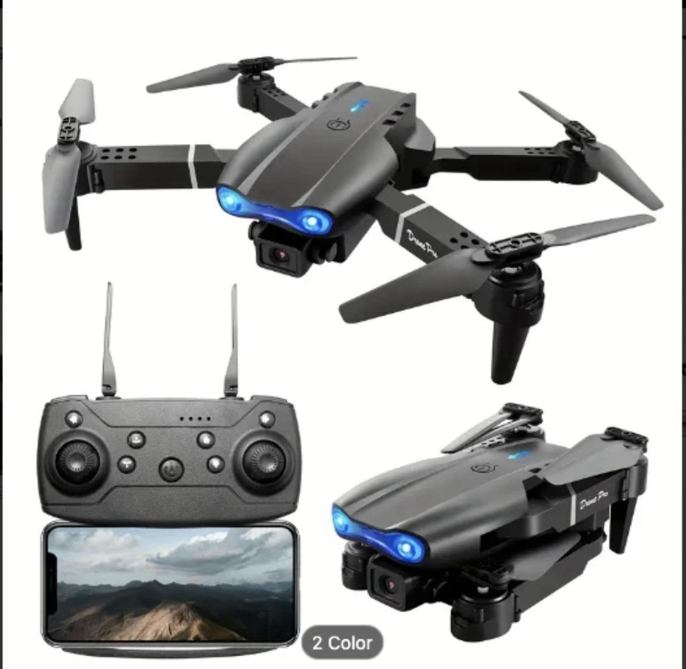 K3&E99 Pro Foldable, Dual Cameras Obstacle Avoidance Remote Control- FREE SHIP