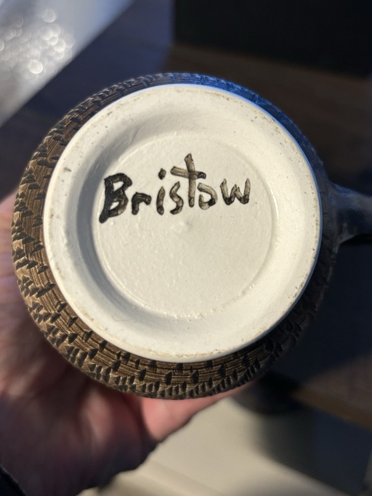 Bristow Studio Pottery Pitcher Signed by Artist