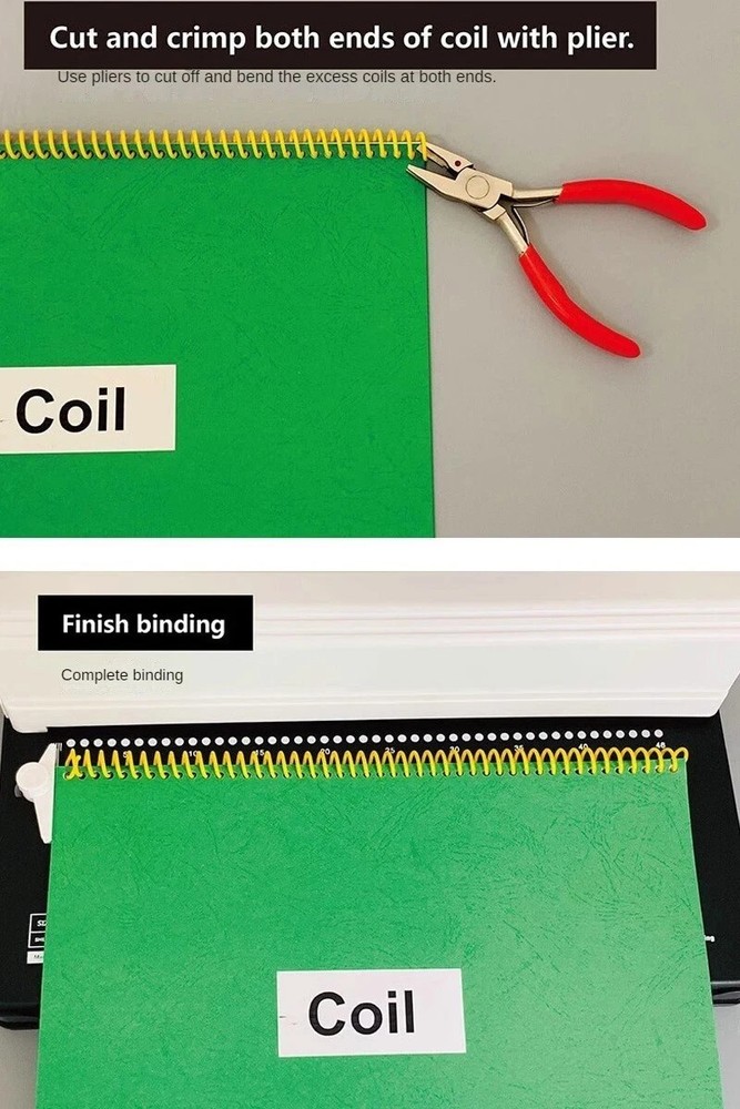 A4 Electric Single Coil Binding Machine Laptop Punch Binding Machine For Office