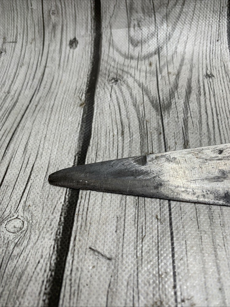Antique Primitive Hand Forged Hog Splitter Cleaver - Large Triangle