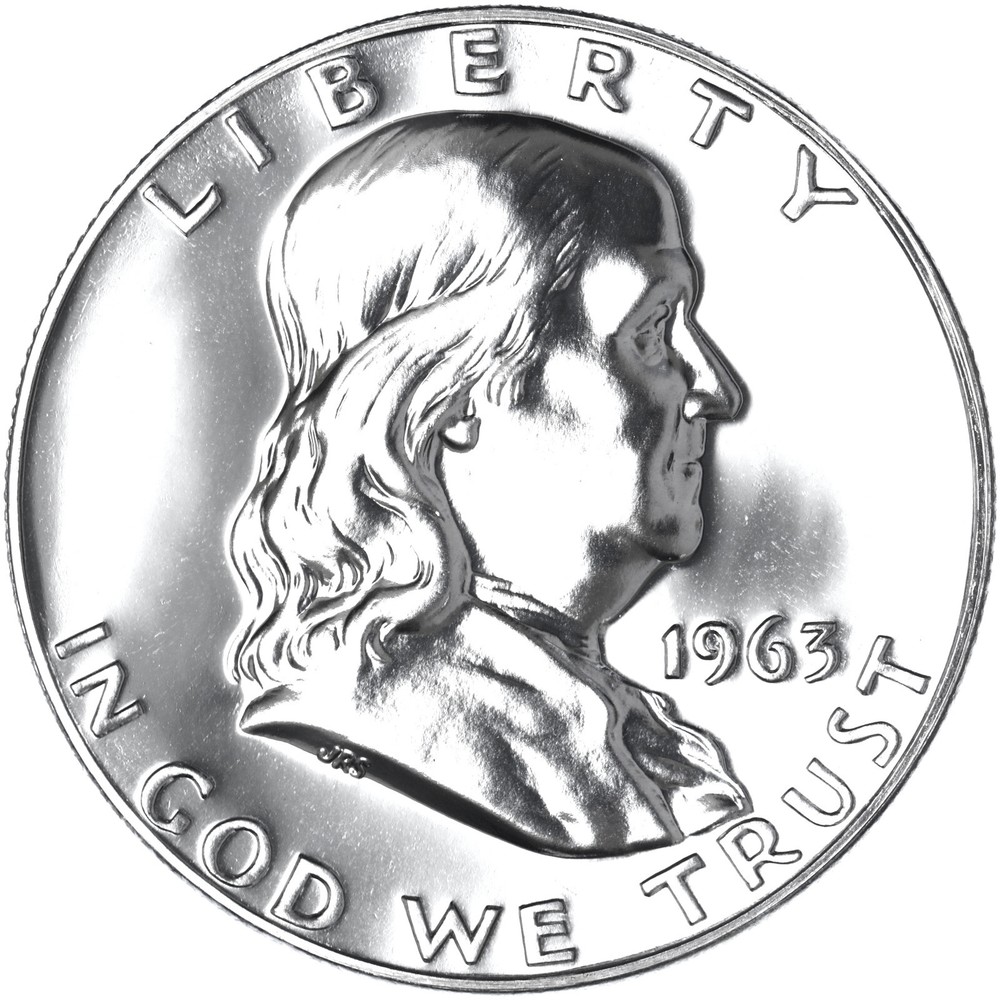 1963 (P) Franklin Half Dollar Gem Proof 90% Silver