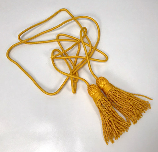 Yellow Silk Bugle, Flag, or Bagpipe Cord