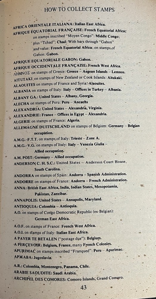 H E Harris: How To Collect Stamps Book