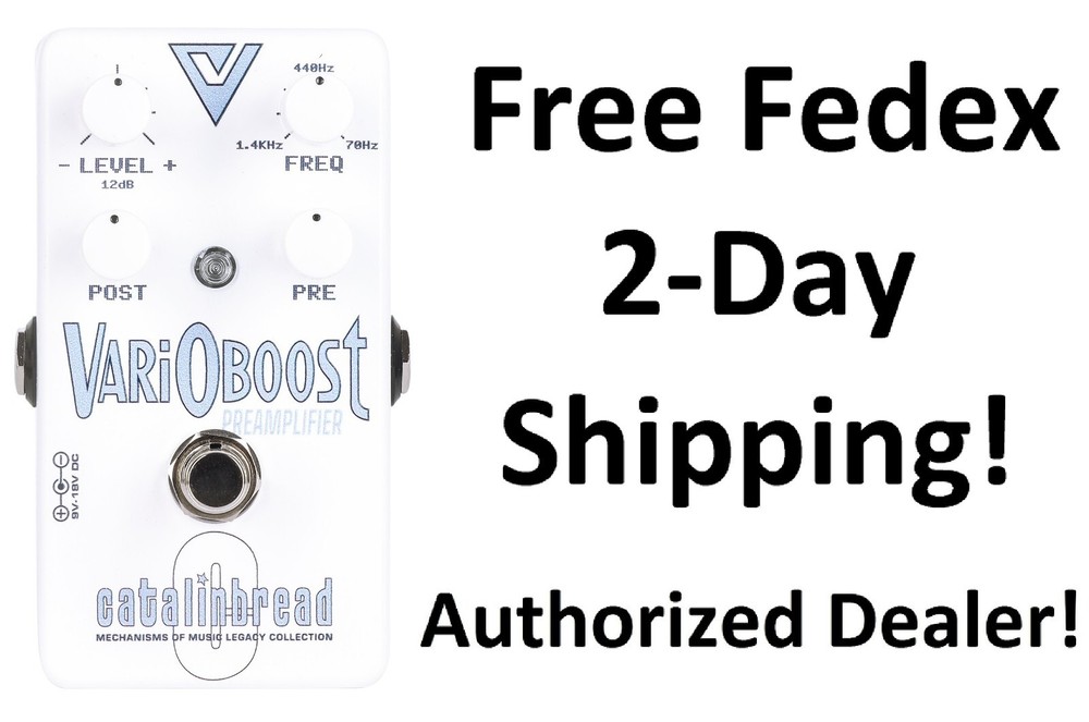 New Catalinbread VariOboost Preamplifier Guitar Effects Pedal