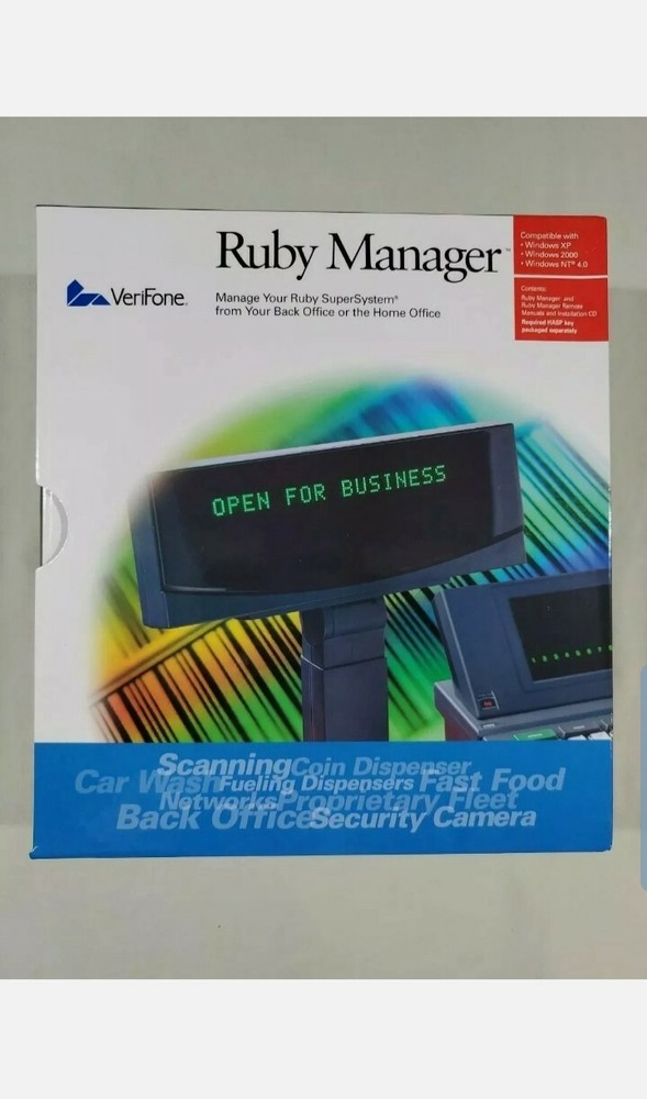 VeriFone Ruby Manager v. 1.32 with Parallel HASP Key and Manual
