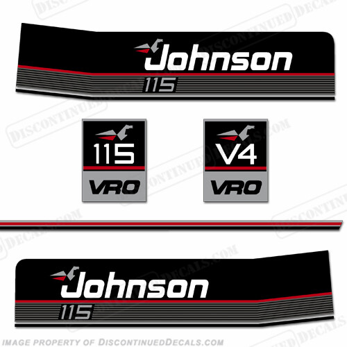 Fits Johnson 1989 115hp VRO Decals