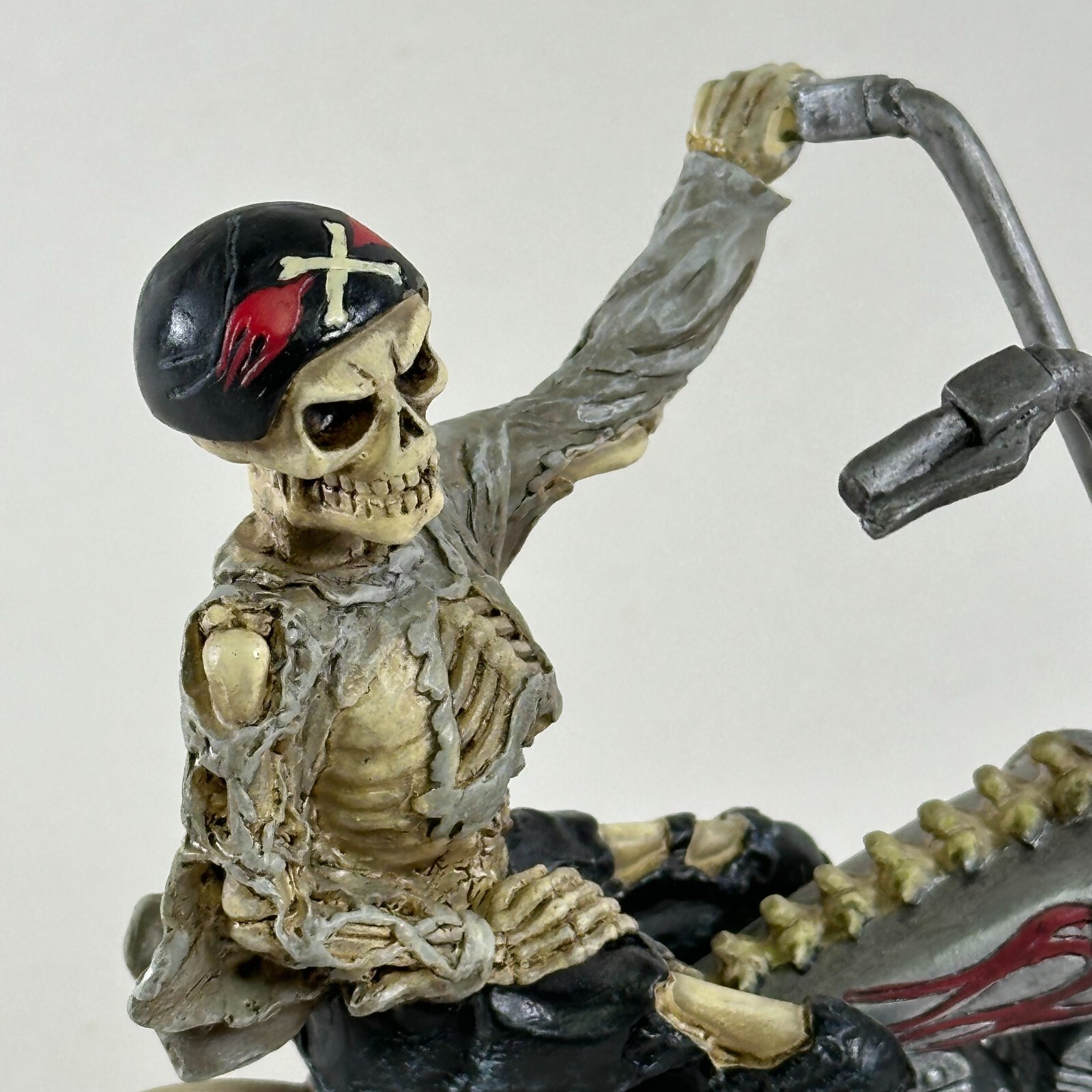 The Skull Choppers Death Rider Sculpture # A0207 Halloween Skeleton Figurine
