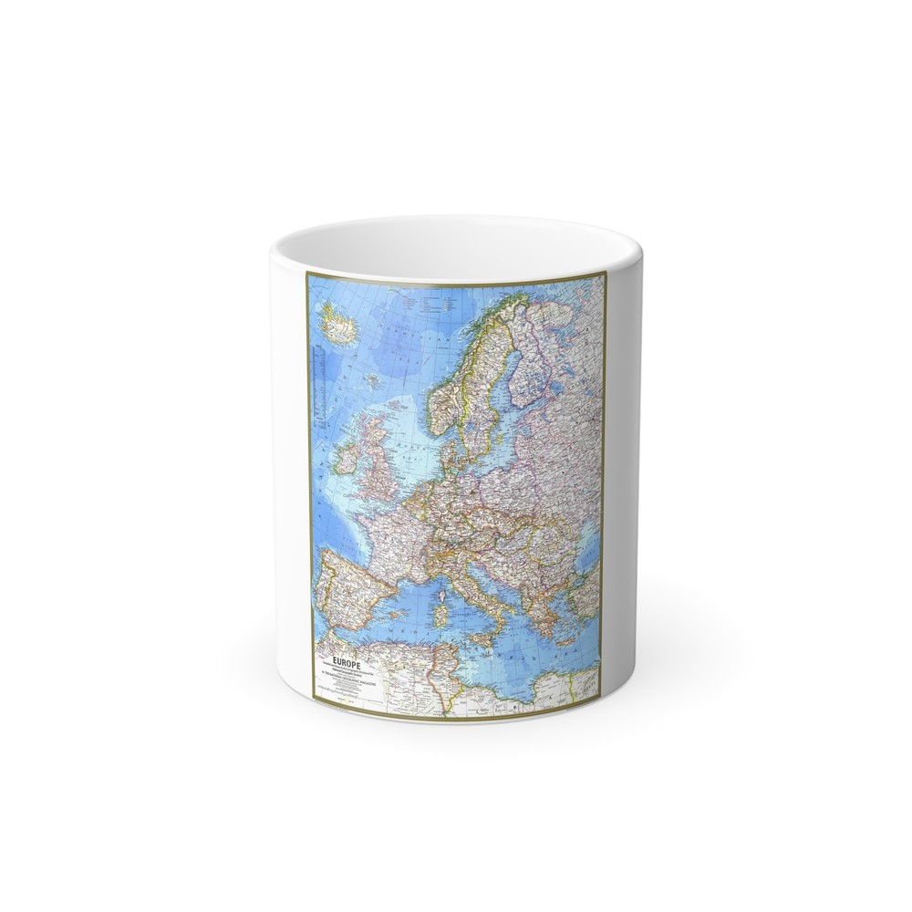 Europe (1977) (Map) Color Changing Mug 11oz