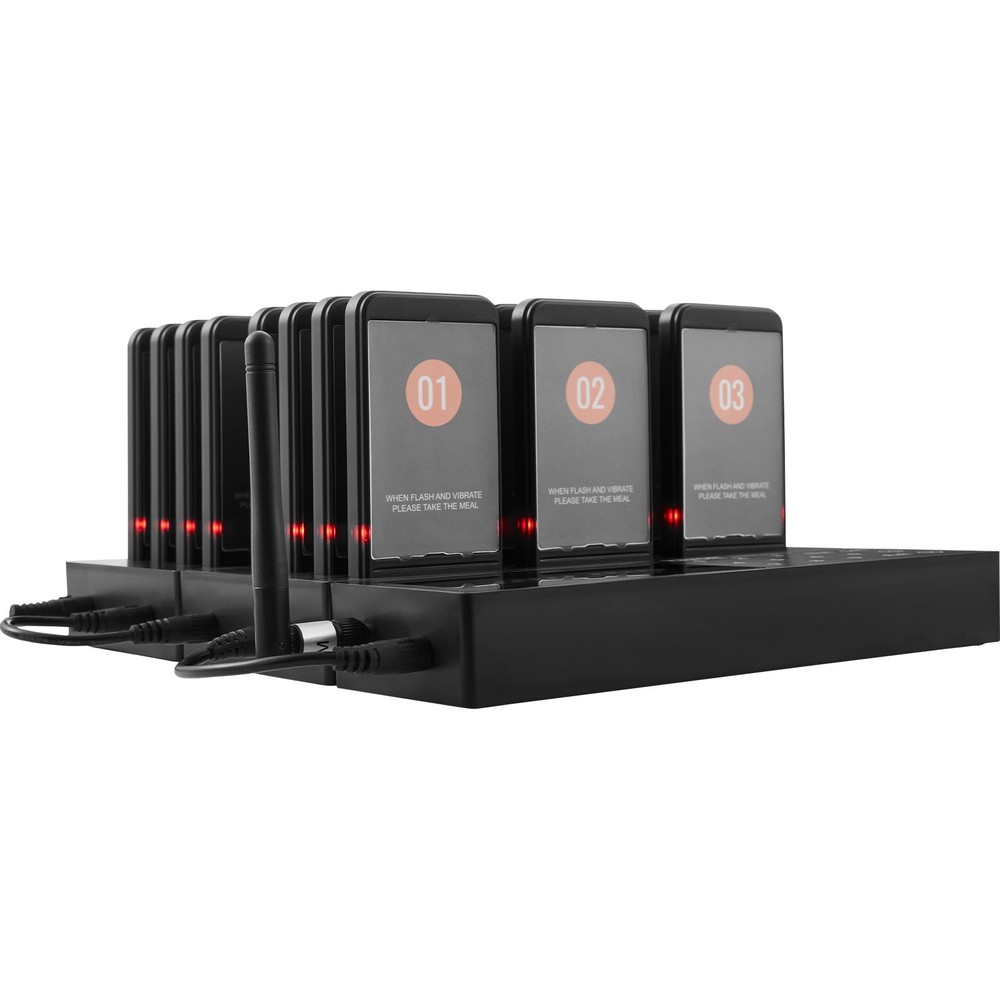 Restaurant Wireless Pager System 24 Call Coasters Guest Queuing Calling