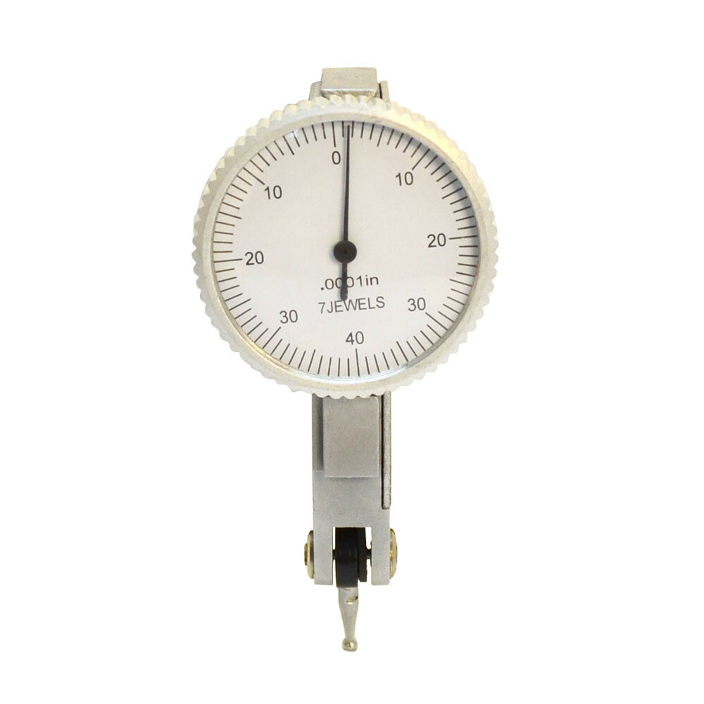 .008" Dial Test Indicator Graduation .0001" Jewels White Face Precision Tool