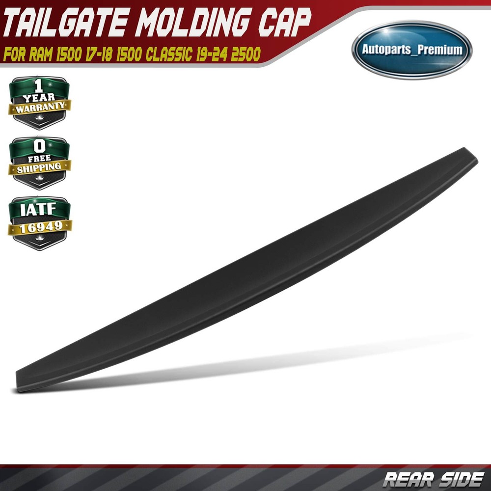 Tailgate Molding Spoiler Cap for Ram 1500 2017 2018 1500 Classic 2019-2024 2500