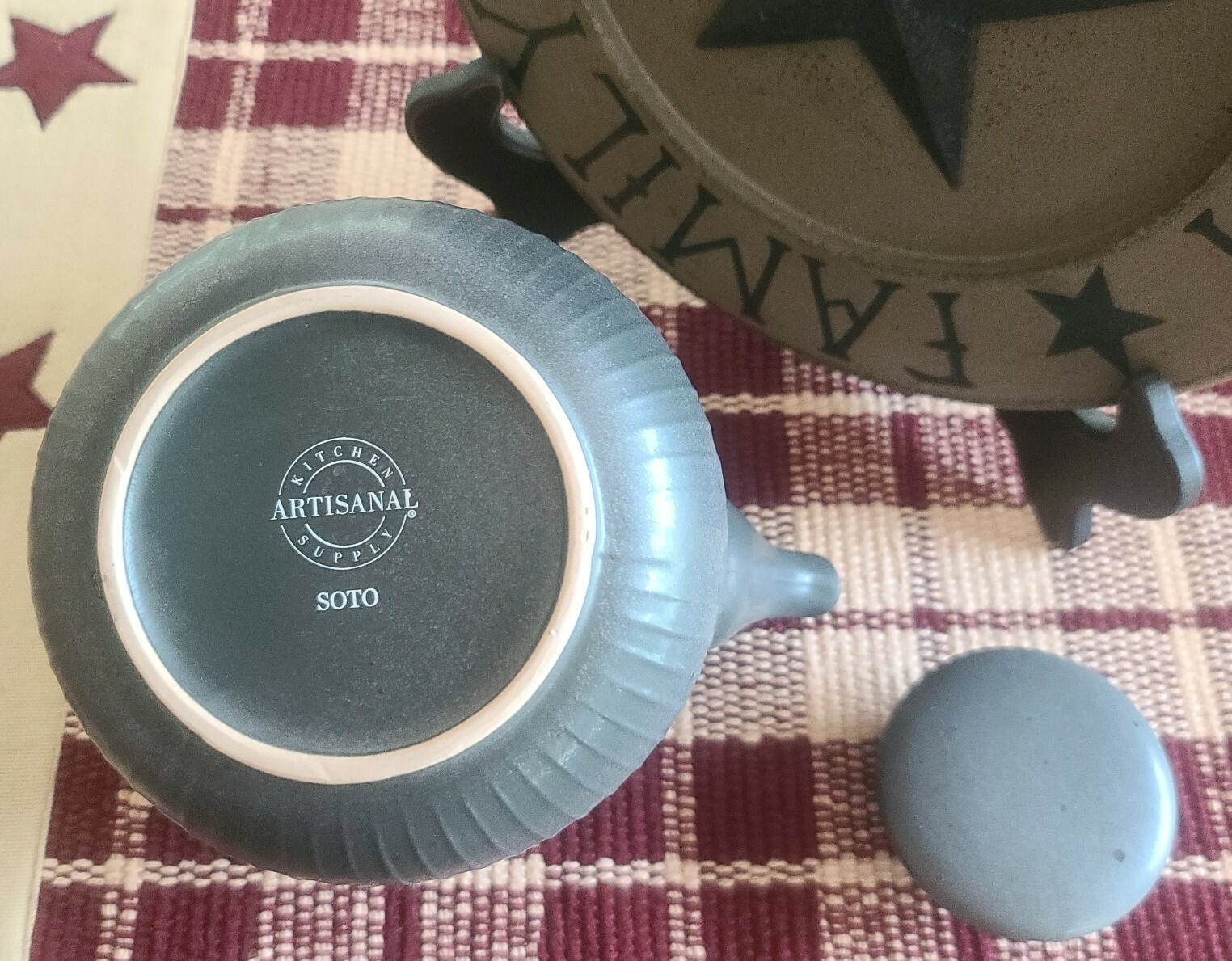 Artisanal Kitchen Supply ~ Soto ~ Teapot ~ Ash in Color ~ Stoneware