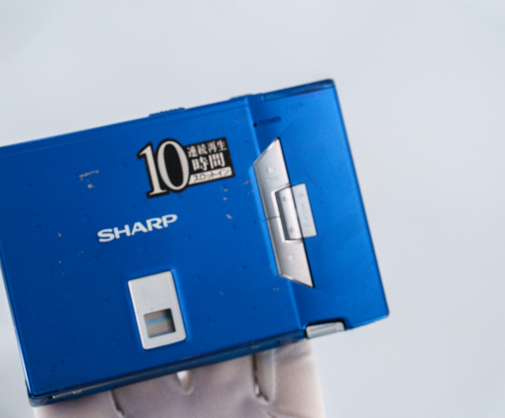 Sharp MD-SS70-A Blue MiniDisc MD Player - Tested [DEMO / PLAYS] [555]
