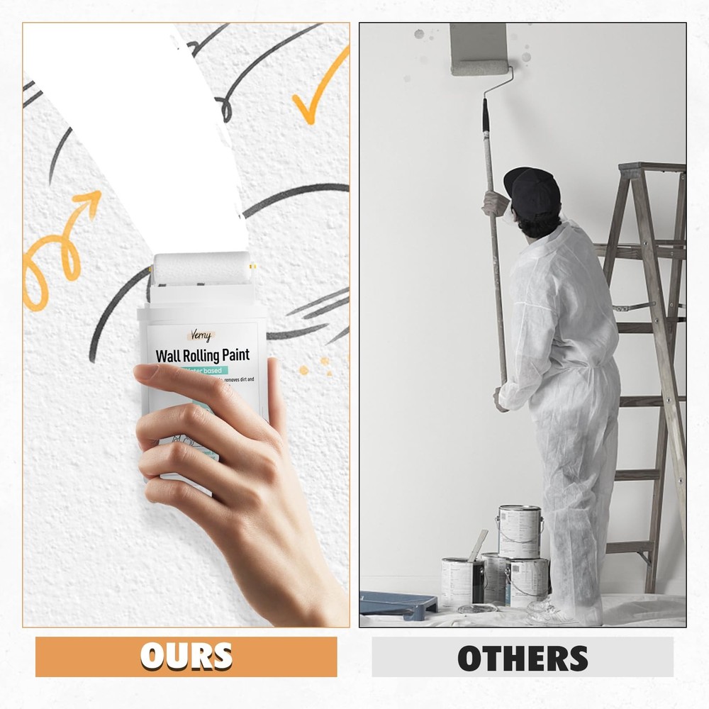 White Paint, Paint for Wall Touch up Walls, Water Based