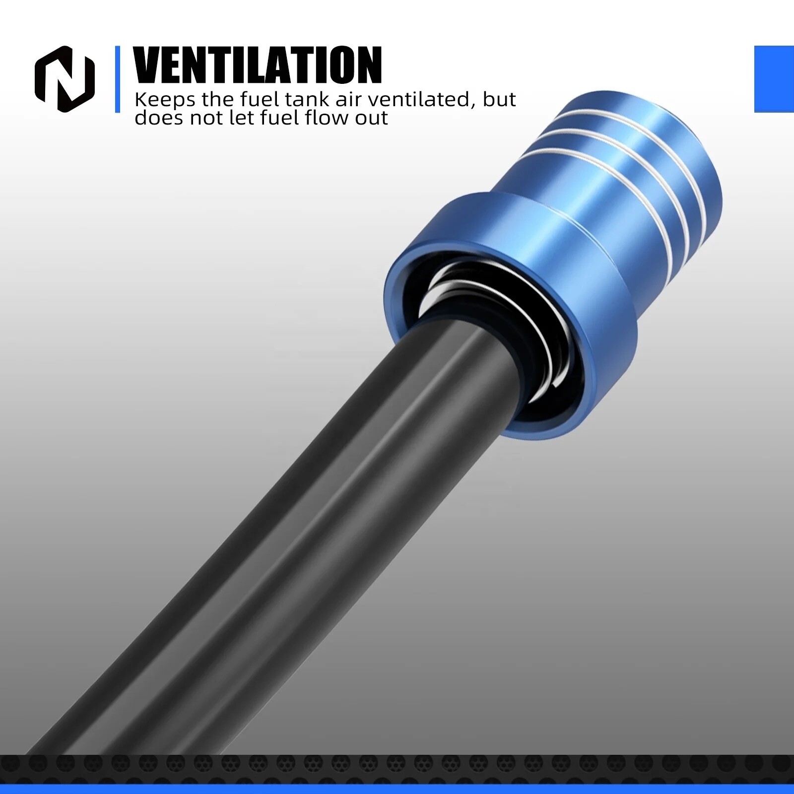 2 Yamaha ATV Raptor YFM 250R 350 Gas Cap Vent Tube Breather Line Hose Tank Lid