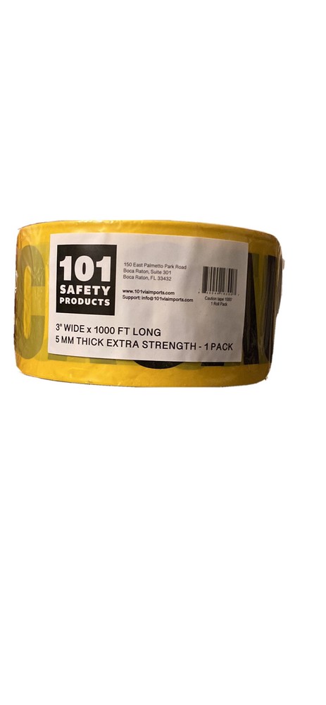 yellow caution tape - 3 x 1000 ft.